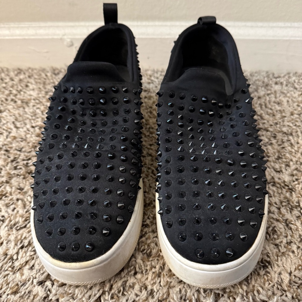 Steve Madden Black Studded Sneakers